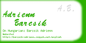 adrienn barcsik business card